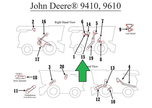 H146636 Rotary Screen Drive Belt JD